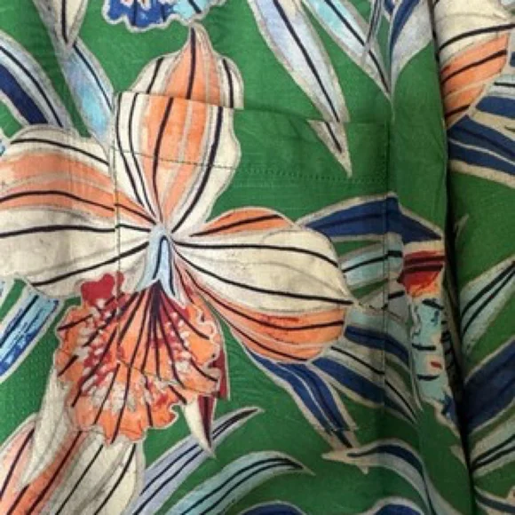 Tommy Bahama IslandZone Iris Oasis Camp Shirt - Emerald Grass SZ XXXL NWT - Picture 6 of 10